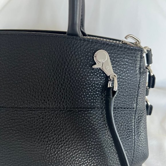 Alexander Wang Marion Attica Black Suede Silver Studded Flap Tote Satchel - Picture 8 of 16